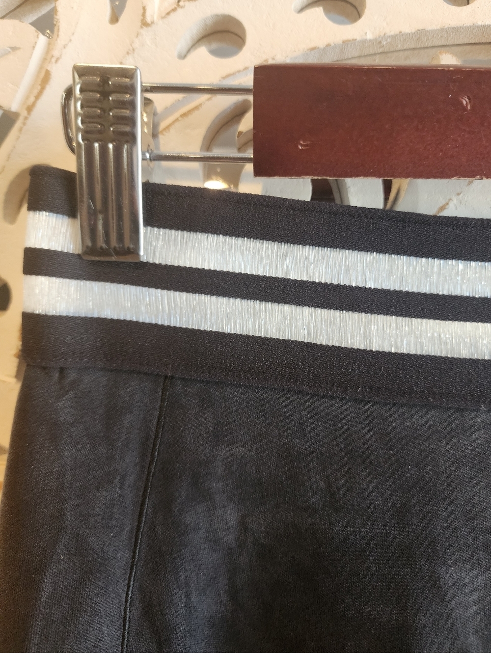 KADA PENCIL BODYCON SKIRT SILKY SOFT STRIPE ELASTIC WAISTBAND WOMENS SIZE XS - Picture 11 of 16